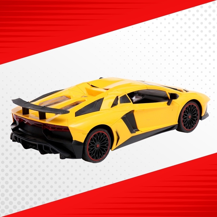 Машина радиоуправляемая «Ламбо», 1:12, открываются двери, работает от аккумулятора, цвет жёлтый Машина радиоуправляемая «Ламбо», 1:12, открываются двери, работает от аккумулятора, цвет жёлтый