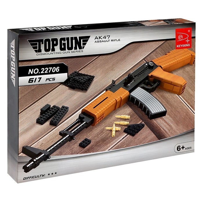Конструктор Оружие «АК-47», 617 деталей Конструктор Оружие «АК-47», 617 деталей