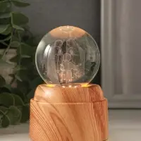 Сувенир стекло свет "Шар. Рождение" 6хLED шар d=6 см, крутится, USB 7х7х10 см Сувенир стекло свет "Шар. Рождение" 6хLED шар d=6 см, крутится, USB 7х7х10 см