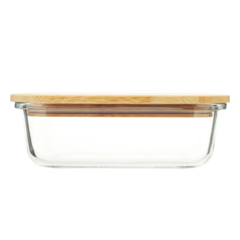 VETTA Контейнер для продуктов 600мл, крышка бамбук, жаропрочное стекло