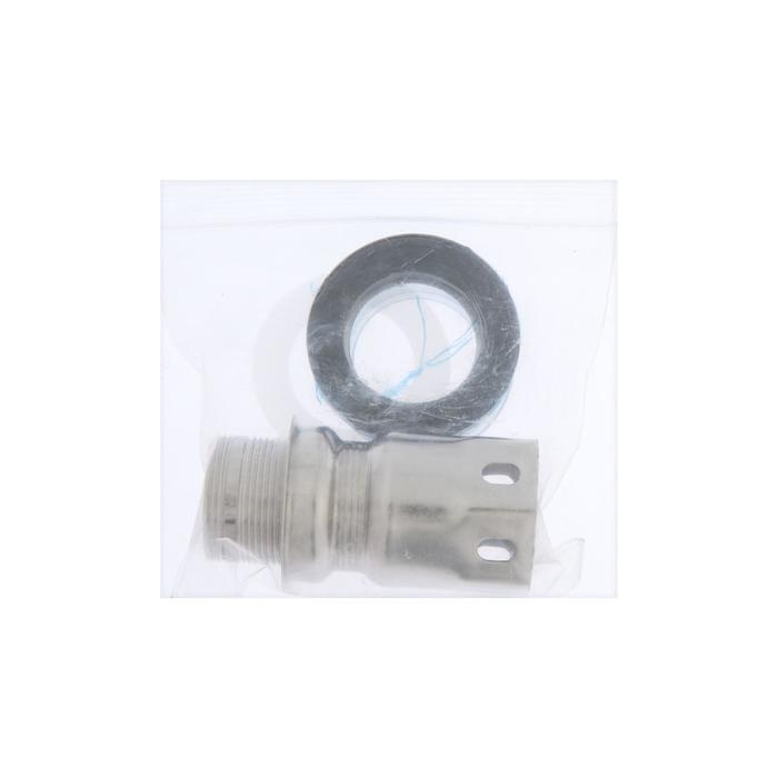 Смеситель для кухни Смеситель для кухни "ОЛИМП" ОС66923, однорычажный, высокий излив, нержавеющая сталь, красный