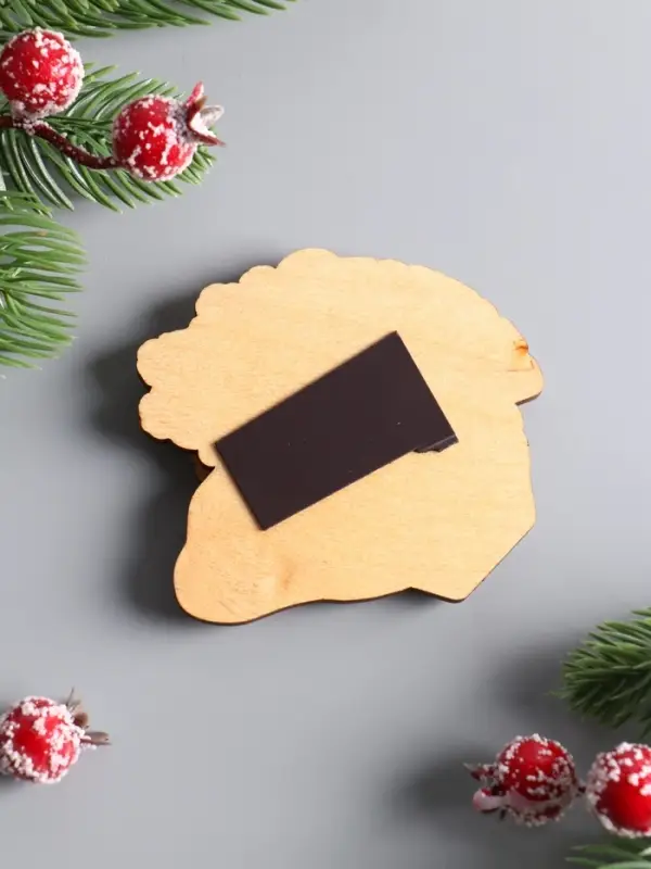 Набор магнитов новогодних 3D «Новый год 2026 - 1», размер магнита 7 см