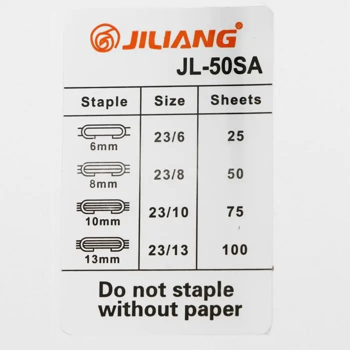 Степлер канцелярский №23, Calligrata, до 100 листов, в картонной коробке