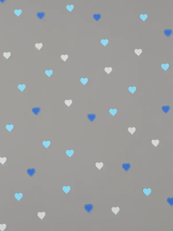 Пленка для цветов "Сердечки конфетти", лаванда, 0,7 х 7,6 м, 40 мкм, 200 гр