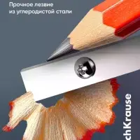 Точилка ErichKrause Universe Plus Pastel, 1 отверстие, с контейнером, МИКС