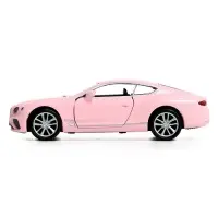Машина металлическая BENTLEY CONTINENTAL GT, 1:32, инерция, цвет матовый розовый