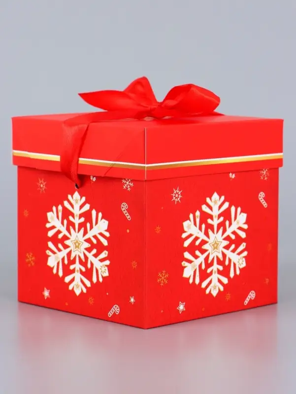 Коробка Самосборная Коробка Самосборная "Снежинка" 10х10х10 см