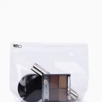 Косметичка для бассейна с застёжкой зип-лок, без рисунка, прозрачная