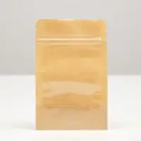 Пакет Zip - lock Крафт с прозрачной стенкой 9×12 + 2 см Пакет Zip - lock Крафт с прозрачной стенкой 9×12 + 2 см