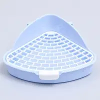 Туалет для кроликов и хорьков &laquo;Пижон&raquo;, 24&times;18&times;11 см, угловой, пластик, синий