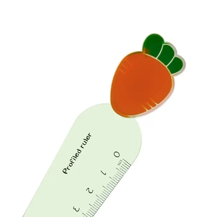 Линейка 12 см Линейка 12 см "Лапка, Морковка", пластик, МИКС