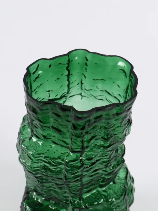 Ваза «Гоэтано», 24.5×13 см, стекло, зелёная