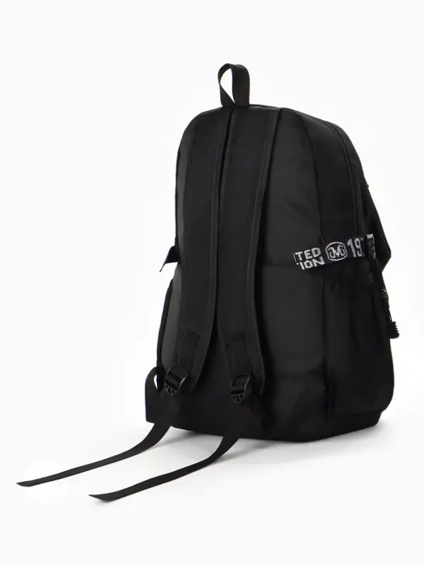 Рюкзак школьный для мальчика, 1 отделение, 5 карманов, с рисунком, 31&times;14&times;45 см, чёрный