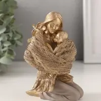Фигурка полистоун &laquo;Мама с малышом, укутанные в шарф&raquo;, 8.5&times;6.5&times;12 см