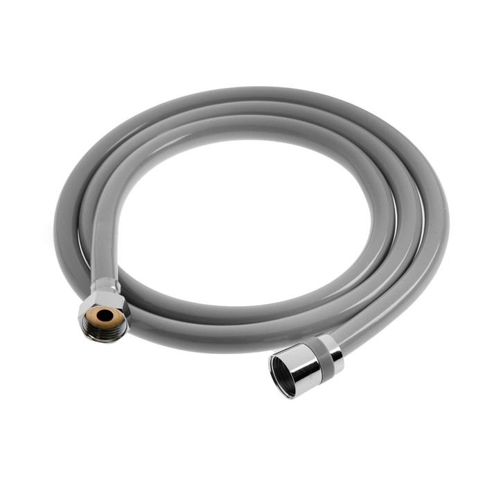 Душевой шланг ZEIN Z13PD, 150 см, антиперекручивание, латунные гайки, серый Душевой шланг ZEIN Z13PD, 150 см, антиперекручивание, латунные гайки, серый