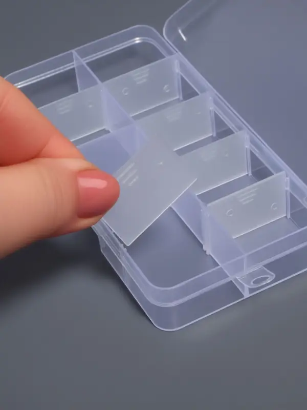 Органайзер для хранения мелочей, с подвесом, 10 ячеек, 13×7×2.2 см, прозрачный