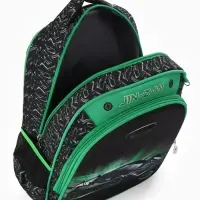 Рюкзак школьный для мальчика, эргономичная спинка, с пеналом, 30&times;12&times;36 см, чёрный