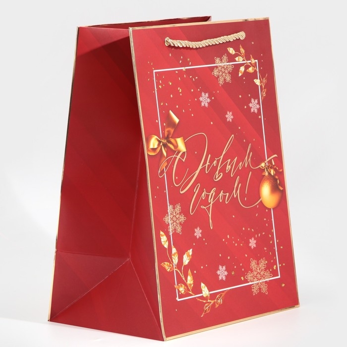 Пакет подарочный новогодний ламинированный «Вера в чудеса», 21 х 30 х 15 см, Новый год Пакет подарочный новогодний ламинированный «Вера в чудеса», 21 х 30 х 15 см, Новый год