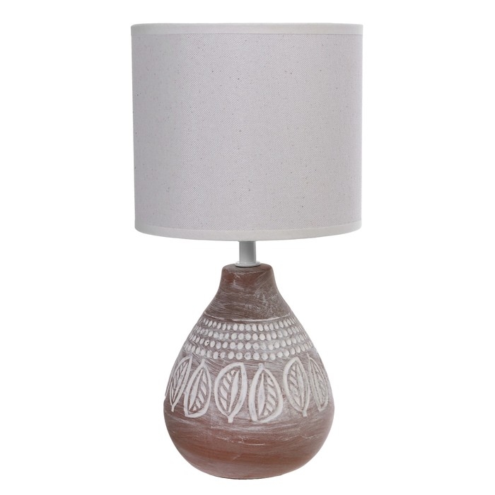 Настольная лампа  Настольная лампа "Моника" Е14 40Вт шоколадный 17х17х33 см RISALUX