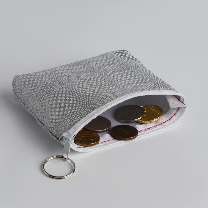 Кошелёк женский на молнии, цвет серебряный Кошелёк женский на молнии, цвет серебряный