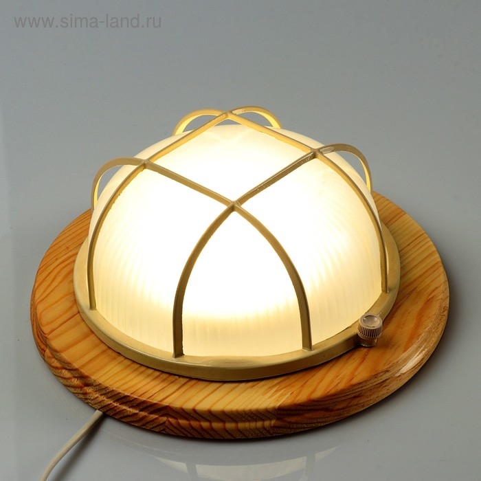 Светильник накладной Ecola, GX53, IP65, 220 В, 220х84 мм, решетка, цвет клен Светильник накладной Ecola, GX53, IP65, 220 В, 220х84 мм, решетка, цвет клен