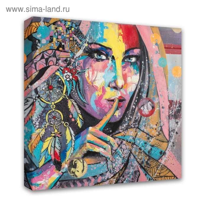 Картина на подрамнике Картина на подрамнике "Загадка" 40*40 см