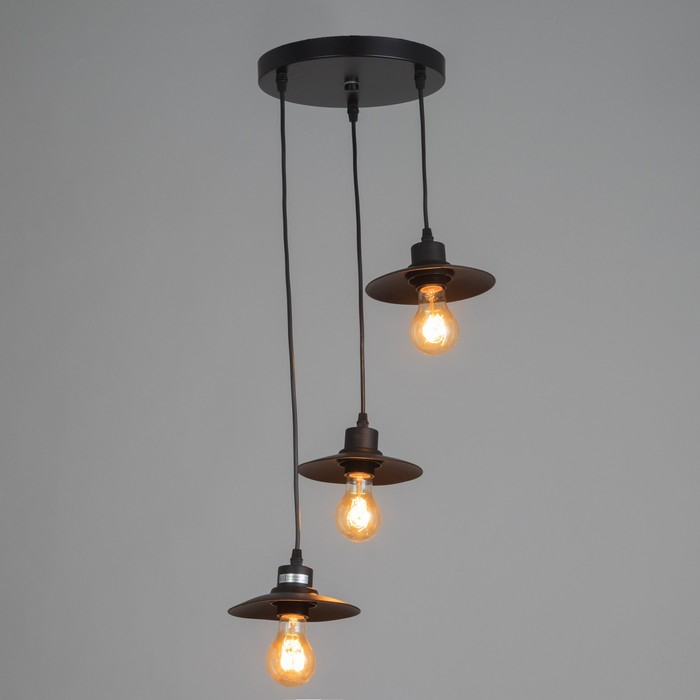 Светильник ЭкономСвет Светильник ЭкономСвет "Артена" 3x40Вт E27 черный 38х26х15-78 см.