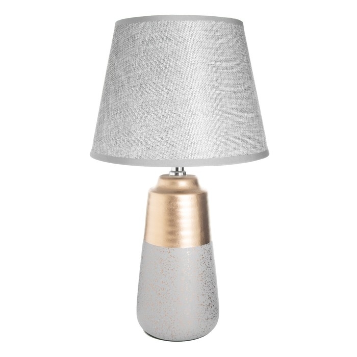 Настольная лампа Настольная лампа "Вирсавия" Е14 40Вт серо-золотой 22х22х39 см RISALUX