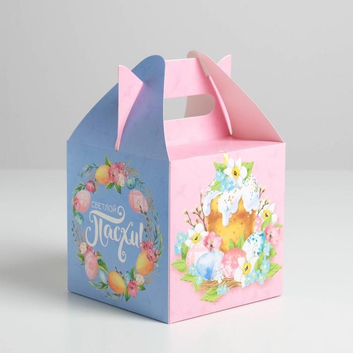 Коробка кондитерская, упаковка, «Светлой Пасхи», 14 х 14 х 14 см 2678933 Коробка кондитерская, упаковка, «Светлой Пасхи», 14 х 14 х 14 см 2678933