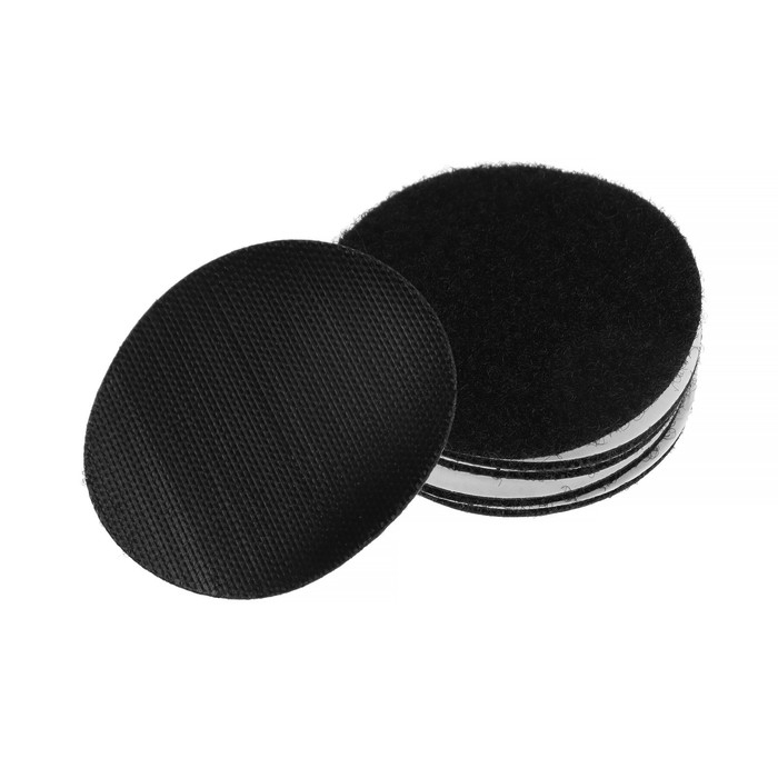 Липучка для крепления ковриков в автомобиль, d 6 см, набор 5 шт Липучка для крепления ковриков в автомобиль, d 6 см, набор 5 шт