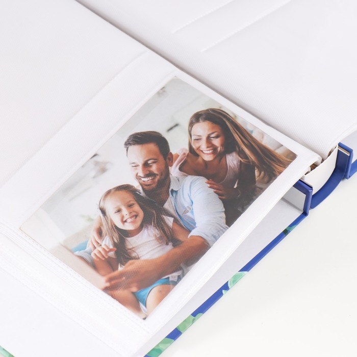 Фотоальбом на 100 фото 10х15 см  Фотоальбом на 100 фото 10х15 см "Лесные цветы" в коробке МИКС 26,5х21х5,3 см