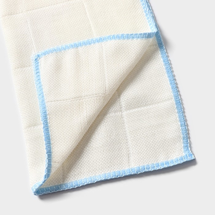 Салфетка для уборки Доляна «Люкс», микрофибра, бамбук, 30×30 см, цвет МИКС