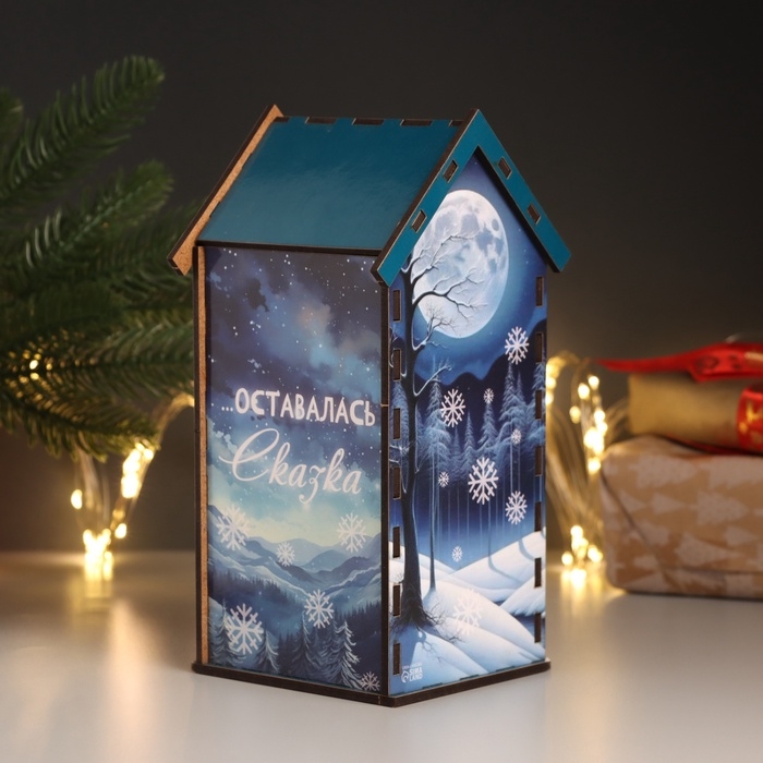 Новогодний чайный домик Новогодний чайный домик "Сказка" 20х10,5х9,5 см