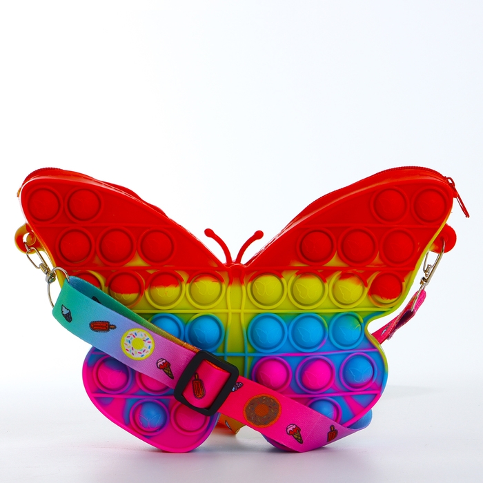 Сумка детская на молнии «Выбражулька», цвет разноцветный