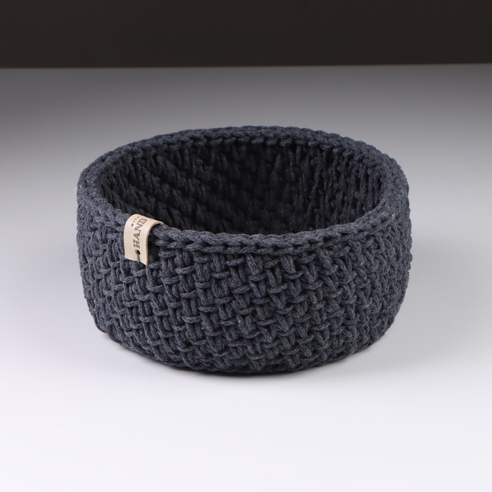 Корзинка  Корзинка "Малышка", 16 х 7,5 см, серый, хлопок