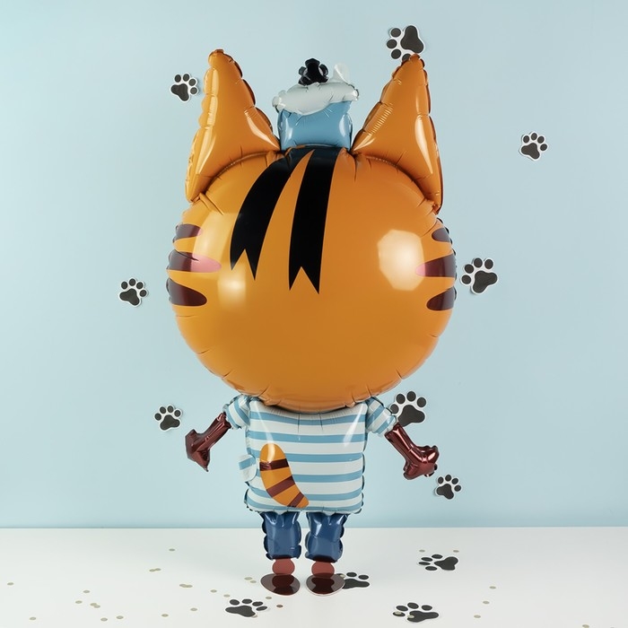 Шар фольгированный 39 Шар фольгированный 39" «Три кота. Коржик», ходячая фигура