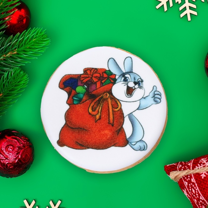 Новый год. Печенье ванильное Новый год. Печенье ванильное "Новогоднее ассорти №1" 35г(1кор=16шт)