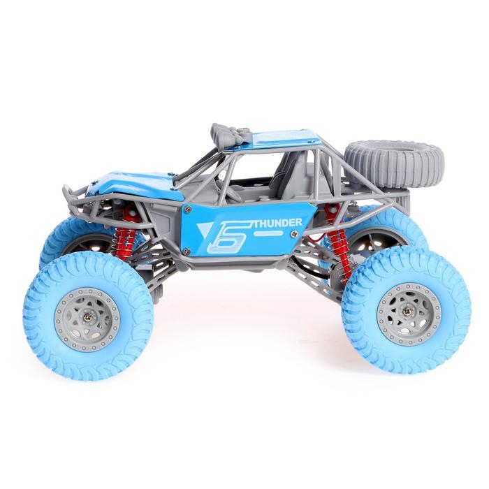 Джип радиоуправляемый «Экстрим», 1:20, работает от аккумулятора, цвет синий Джип радиоуправляемый «Экстрим», 1:20, работает от аккумулятора, цвет синий