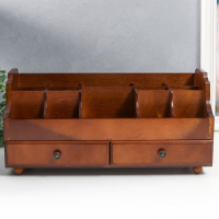 Шкатулка дерево для украшений и косметики 2 ящика коричневая 35х16,5х17 см Шкатулка дерево для украшений и косметики 2 ящика коричневая 35х16,5х17 см