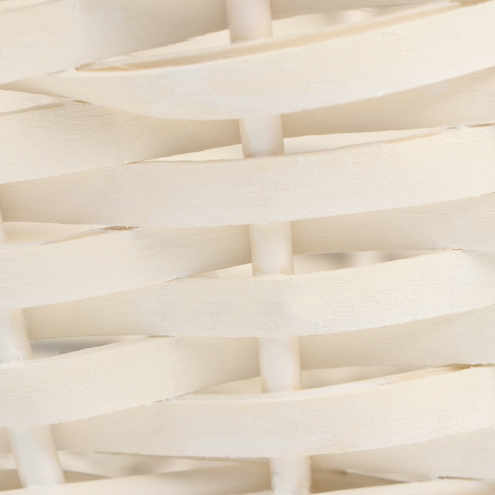 Набор корзин плетеных, 47х39х17/43, 40х32х15/38, 33х25х13/33 см, 3 шт, белый, ива Набор корзин плетеных, 47х39х17/43, 40х32х15/38, 33х25х13/33 см, 3 шт, белый, ива