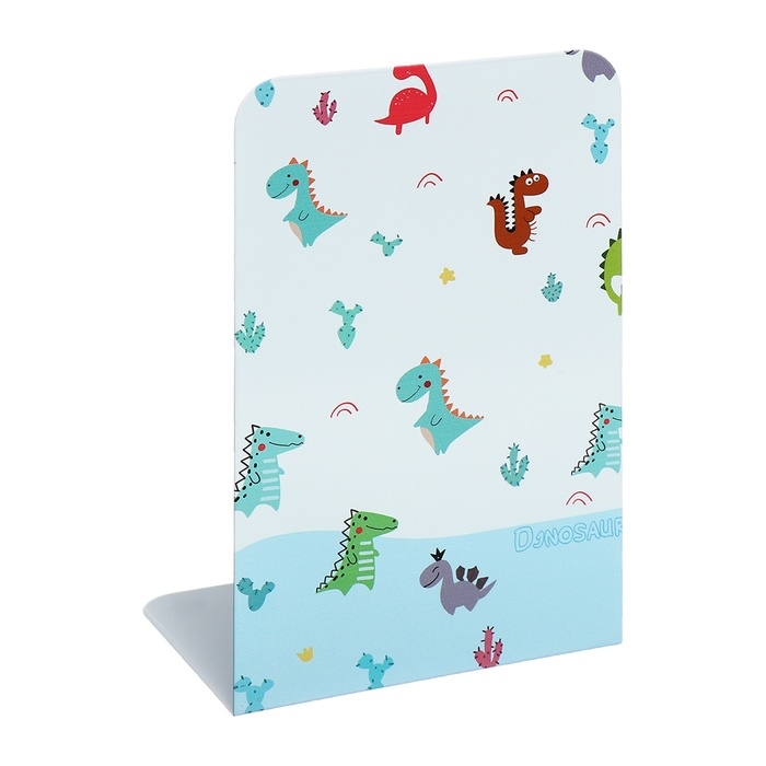 Подставки для книг Подставки для книг "Динозаврики", 2 штуки, голубые