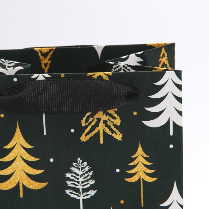 Пакет под бутылку «Ёлки», 13 х 36 х 10 см, Новый год Пакет под бутылку «Ёлки», 13 х 36 х 10 см, Новый год