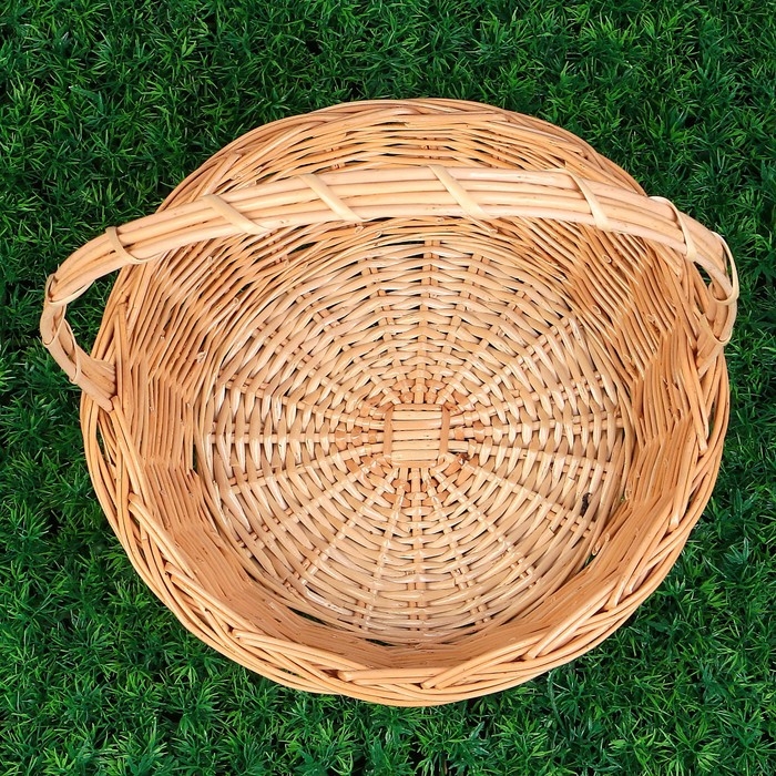 Корзина «Карина», №3, Dдно=25 см, Dверх=31 см, H=9/34 см, ручное плетение, ива Корзина «Карина», №3, Dдно=25 см, Dверх=31 см, H=9/34 см, ручное плетение, ива