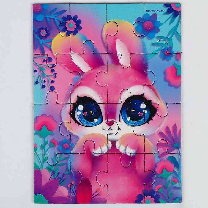 Пазлы с мягкой игрушкой &laquo;Зайка&raquo;