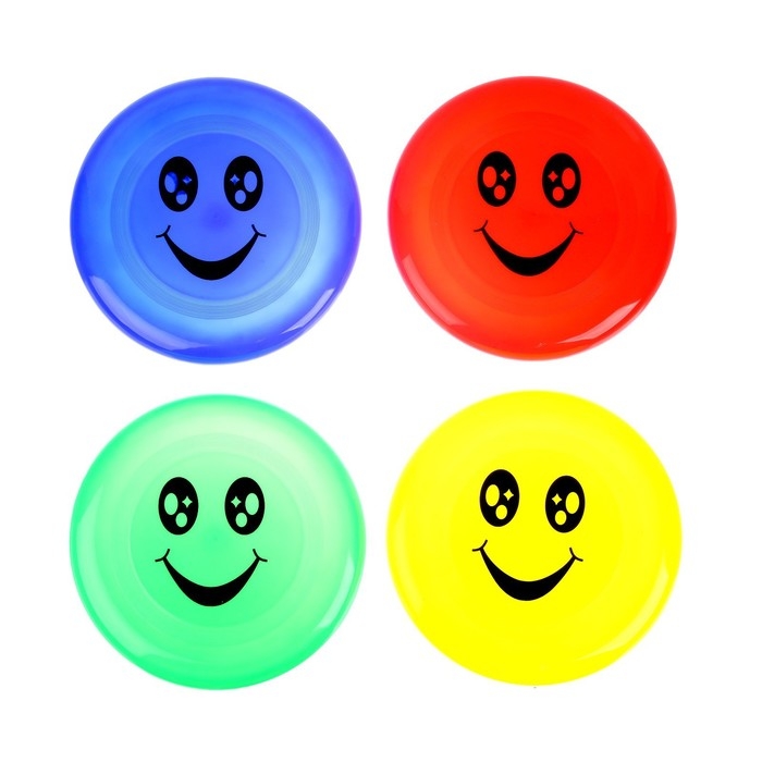 Фрисби, летающая тарелка «Смайл», цвета МИКС Фрисби, летающая тарелка «Смайл», цвета МИКС