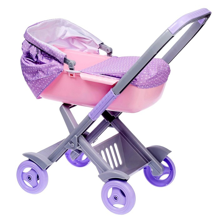Прогулочная коляска для пупса, большая, МИКС Прогулочная коляска для пупса, большая, МИКС