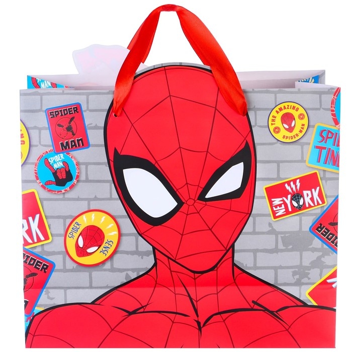 Пакет подарочный, 23х27х11.5 см, упаковка, Человек-паук Пакет подарочный, 23х27х11.5 см, упаковка, Человек-паук