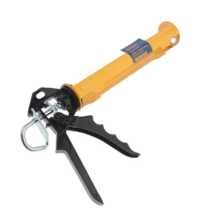 Пистолет для герметика ТУНДРА, полуоткрытый, круглый шток, 225 мм Пистолет для герметика ТУНДРА, полуоткрытый, круглый шток, 225 мм