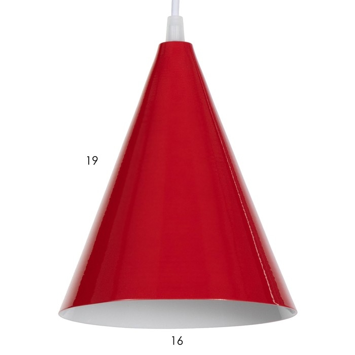 Светильник BayerLux Светильник BayerLux "Конус" 1х15Вт Е14 красный 16х16х20см