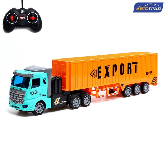 Грузовик радиоуправляемый «Контейнеровоз», масштаб 1:48, свет, работает от аккумулятора Грузовик радиоуправляемый «Контейнеровоз», масштаб 1:48, свет, работает от аккумулятора